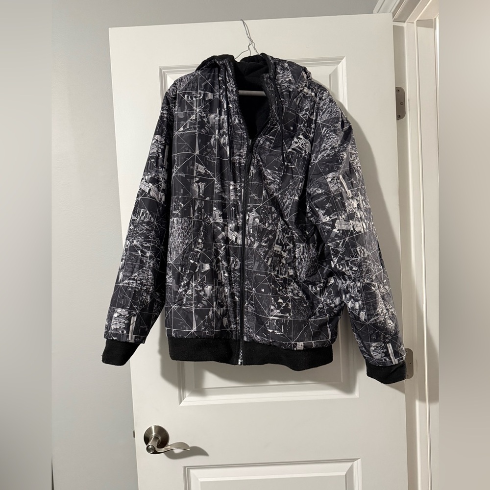 The North Face Black and White Puffer Jacket